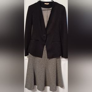 Worthington Black & White Textured, Knee-length, A-Line Skirt